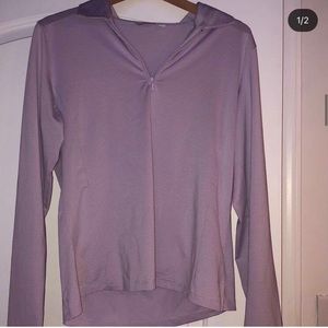 purple athletic pullover